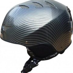 Adults Black Carbon Fibre Ski Helmet Black Adults Black Carbon Fibre Ski Helmet Black