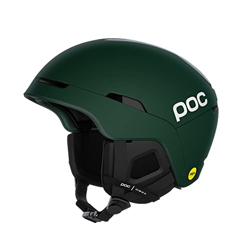 POC Obex MIPS - Lightweight Ski and Snowboard Helmet for Optimum Protection on and off the slopes, Moldanite Green Matt, M-L (55-58 cm)