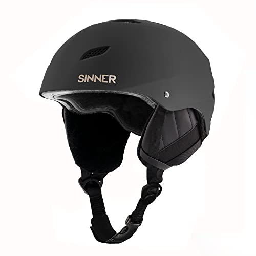 SINNER Bingham Ski Helmet - Men and Women - Certified Safety - Adjustable Size - Ventilated - Various Sizes and Colours