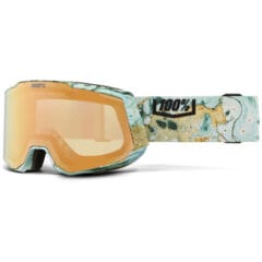 100% Snowcraft XL Fossil Express / HiPER Copper ML Mirror + HiPER Pink Turquoise ML Mirror Goggles - Fossil Express