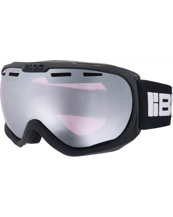 Bloc Boa Matte Black / Light Purple Mirror Silver Goggles - Matte Black