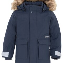 Didriksons Kure Kids' Parka Jacket - Navy 80cm