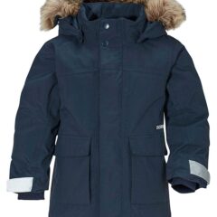 Didriksons Kure Kids' Parka Jacket - Navy 90cm