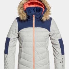 Roxy Girls Bamba Snow Jacket 14+ - Lt Grey