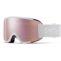 Smith Squad S White Vapor / ChromaPop Everyday Rose Gold Mirror Goggles - White Vapor