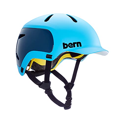 Bern Men's Watts Helmet - Satin Navy Blue, Small