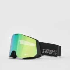 100Percent Snowcraft Essentail Black / HiPER Grey-Blue Green ML Mirror + HiPER Pink Turquoise ML Mirror Goggles - Essentail Black