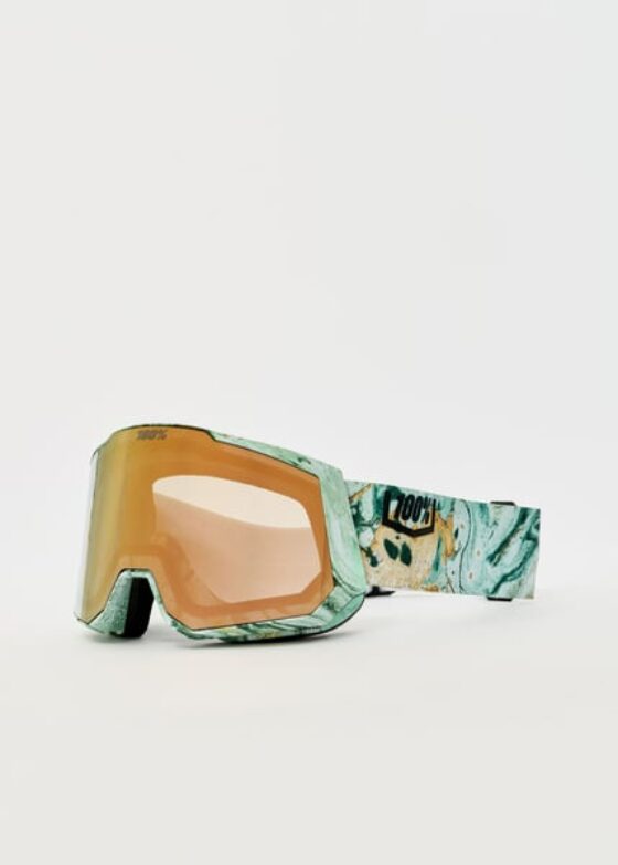 100Percent Snowcraft XL Fossil Express / HiPER Copper ML Mirror + HiPER Pink Turquoise ML Mirror Goggles - Fossil Express