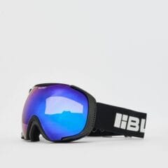 Bloc Mask OTG Matte Black / Brown Blue Mirror Goggles - Matte Black