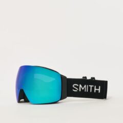 Smith I/O MAG Black / ChromaPop Sun Green Mirror + ChromaPop Storm Rose Flash Goggles - Black