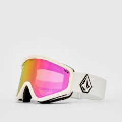 Volcom Attunga Matte White / Pink Chrome + Yellow Goggles - Matte White Volcom Attunga Matte White / Pink Chrome + Yellow Goggles - Matte White
