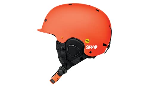 SPY OPTIC Snow Helmet Galactic with MIPS for Ski Snowboard (Matte Orange - Spy Ink, L (59-61cm))