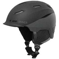 SINNER Moonstone Ski Snowboard Helmet Matte Black Grey Extra Large